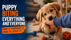 puppy biting everything and everyone